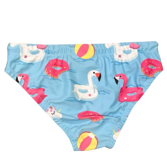 NEW Argyle Grant Swim Brief S Italian Fabric Donut Unicorn Flamingo Blue Beach - Picture 10 of 12